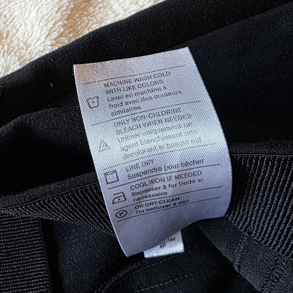 Vince Stitch Front Seam Ponte  Black Dress Pants Size Medium - Picture 12 of 14